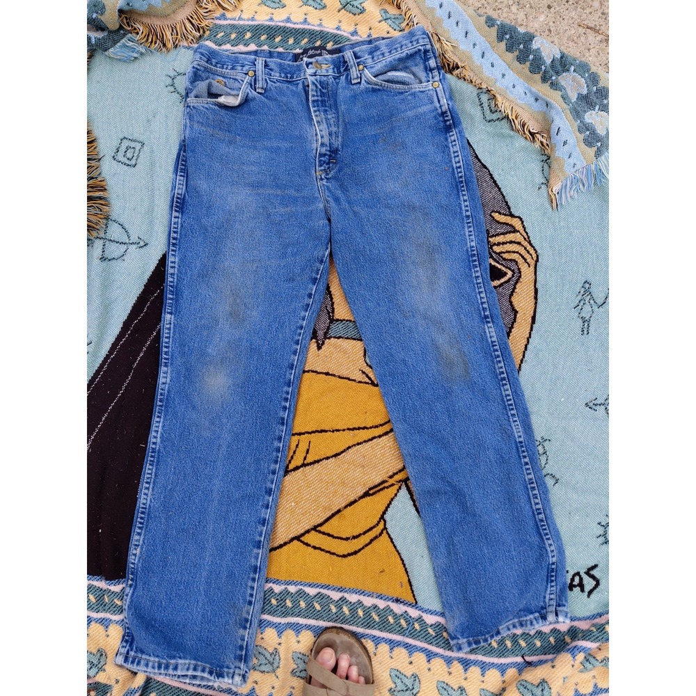 Wrangler George Strait Cowboy Cut Jeans Men's 34x30 Straight Leg Denim